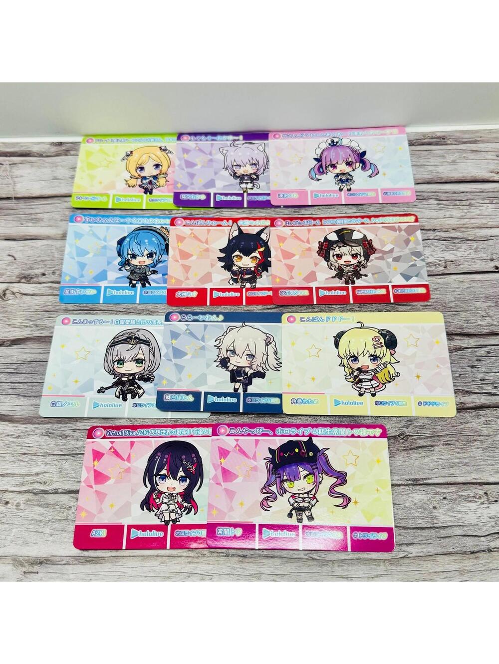 Hololive V-Tubers Lot of 11 Illustration Cards Bundle Official Japan US Seller
